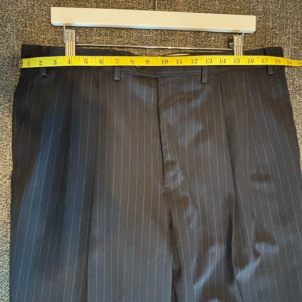 Chaps Black Pinstripe Dress Pants - Picture 6 of 10